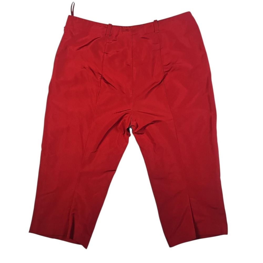 Miu Miu Cropped Culottes Wide Leg High Waist Capris 1997/1998  Red IT38/US4 Nwot - Picture 10 of 10